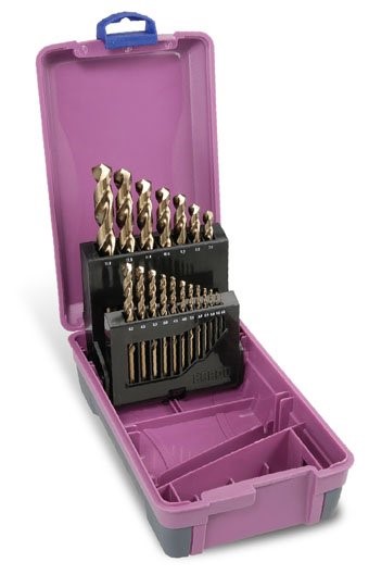 BORDO DRILL SET COBALT METRIC 1.0 - 6.5MM X 0.5 + 7-13MM X 1.0 - 19 PC